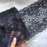 Gisele, Bralette en encaje negro y morado