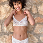 Miriam, Bridal Bralette in stretch lace - Ariane Delarue Lingerie