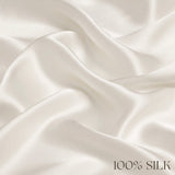 Silk satin camisole in white with French lace appliqué at the back - Ariane Delarue Lingerie