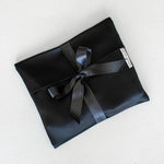 Black Satin Lingerie Pouch - Ariane Delarue Lingerie