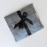 Dark Grey Satin Lingerie Bag - Ariane Delarue Lingerie