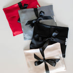 Dark Grey Satin Lingerie Bag - Ariane Delarue Lingerie