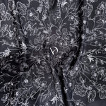 Silk Scarf Carré 90 in Black - Ariane Delarue Lingerie