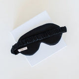 Sleep Eye-mask in black satin - Ariane Delarue Lingerie