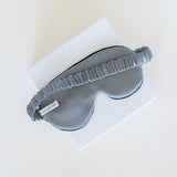 Sleep Eye-mask in grey satin - Ariane Delarue Lingerie