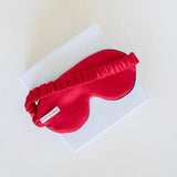 Sleep Eye-mask in red satin - Ariane Delarue Lingerie