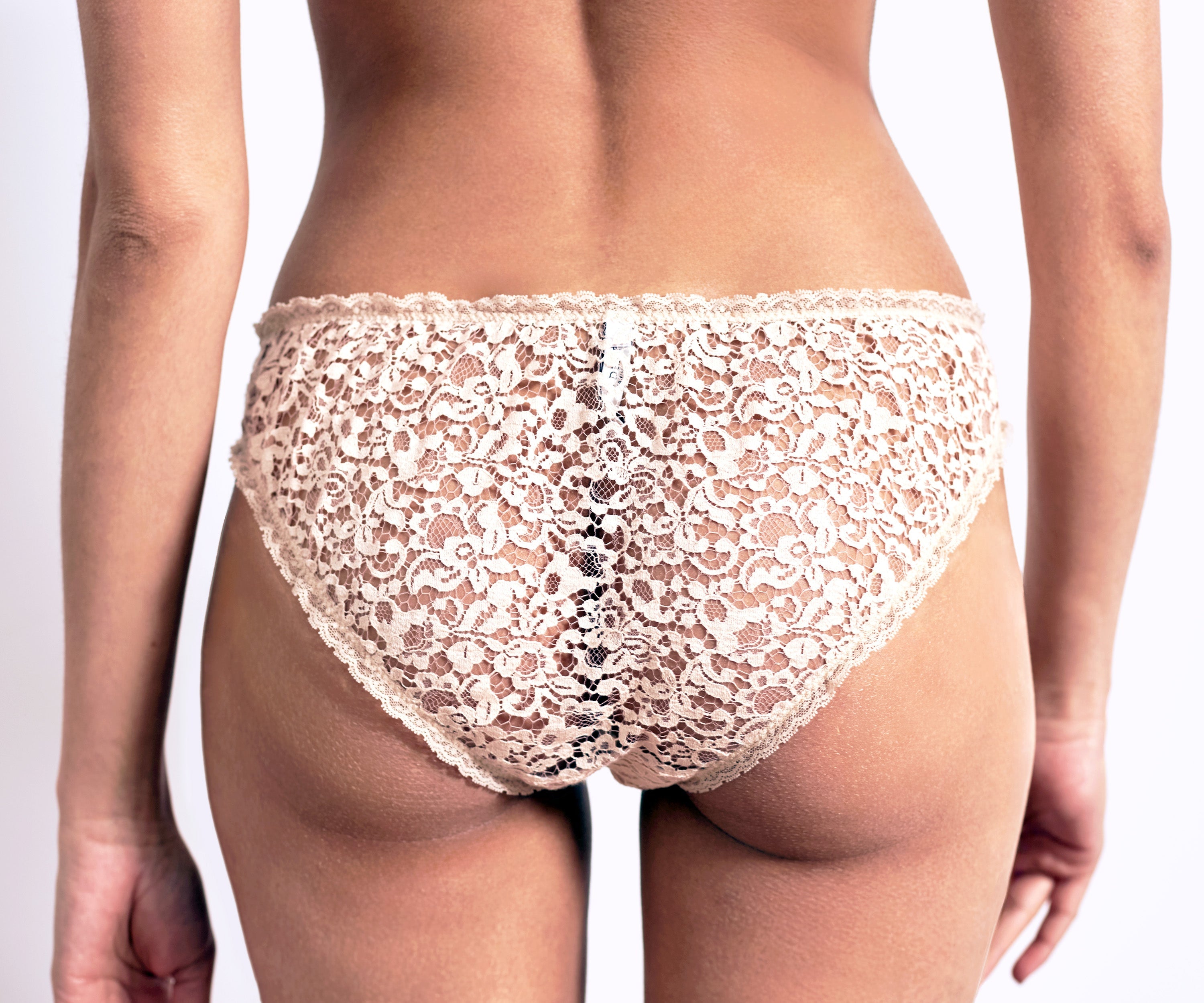 Camille Lace Panty — Blush - Ariane Delarue Lingerie