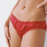 Camille, Panty in Red Silk - Ariane Delarue Lingerie