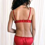 Camille, Panty in Red Silk - Ariane Delarue Lingerie