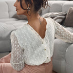 Marina Lace Blouse — Svetlana K Paris - Ariane Delarue Lingerie