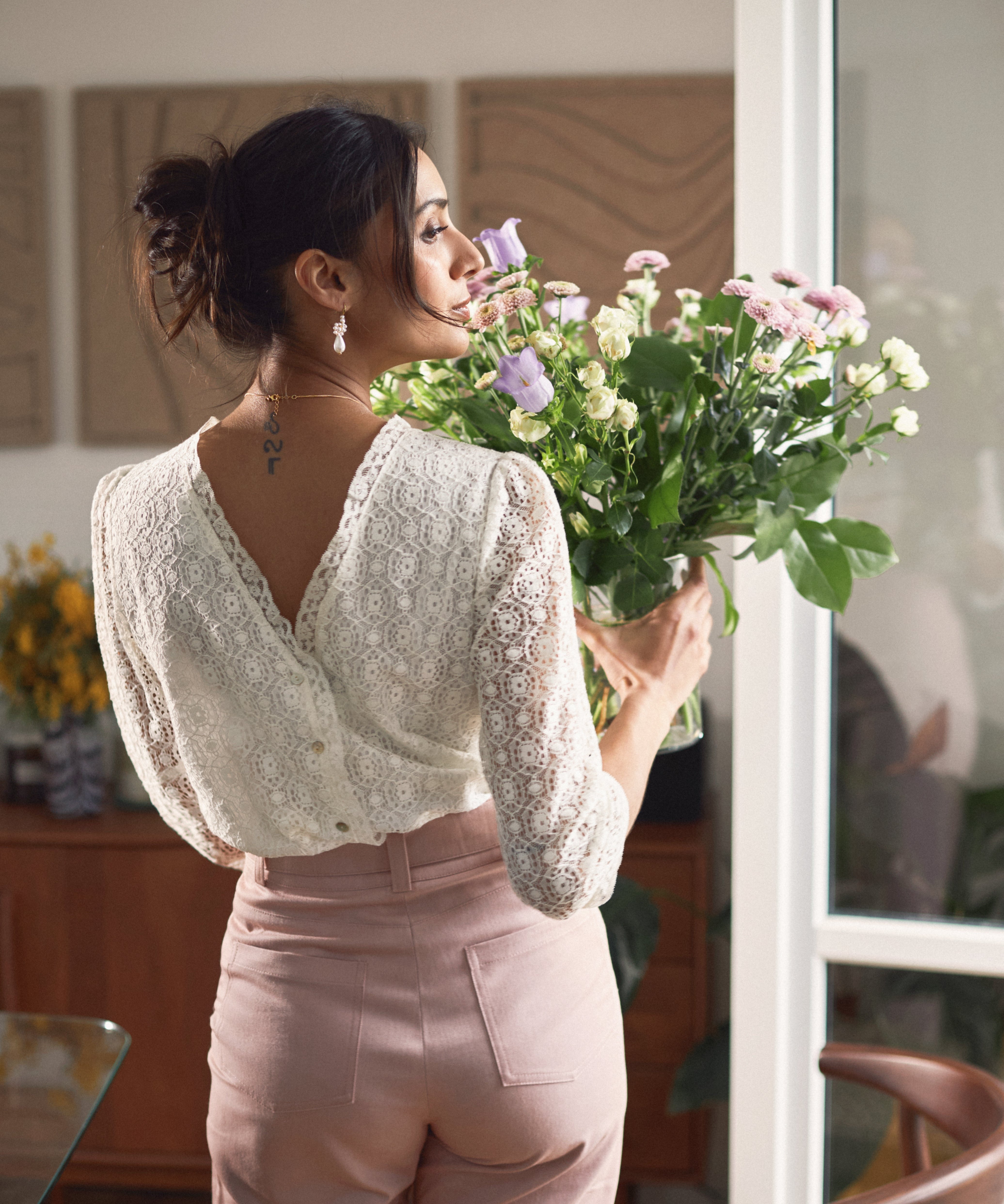 Marina Lace Blouse — Svetlana K Paris - Ariane Delarue Lingerie