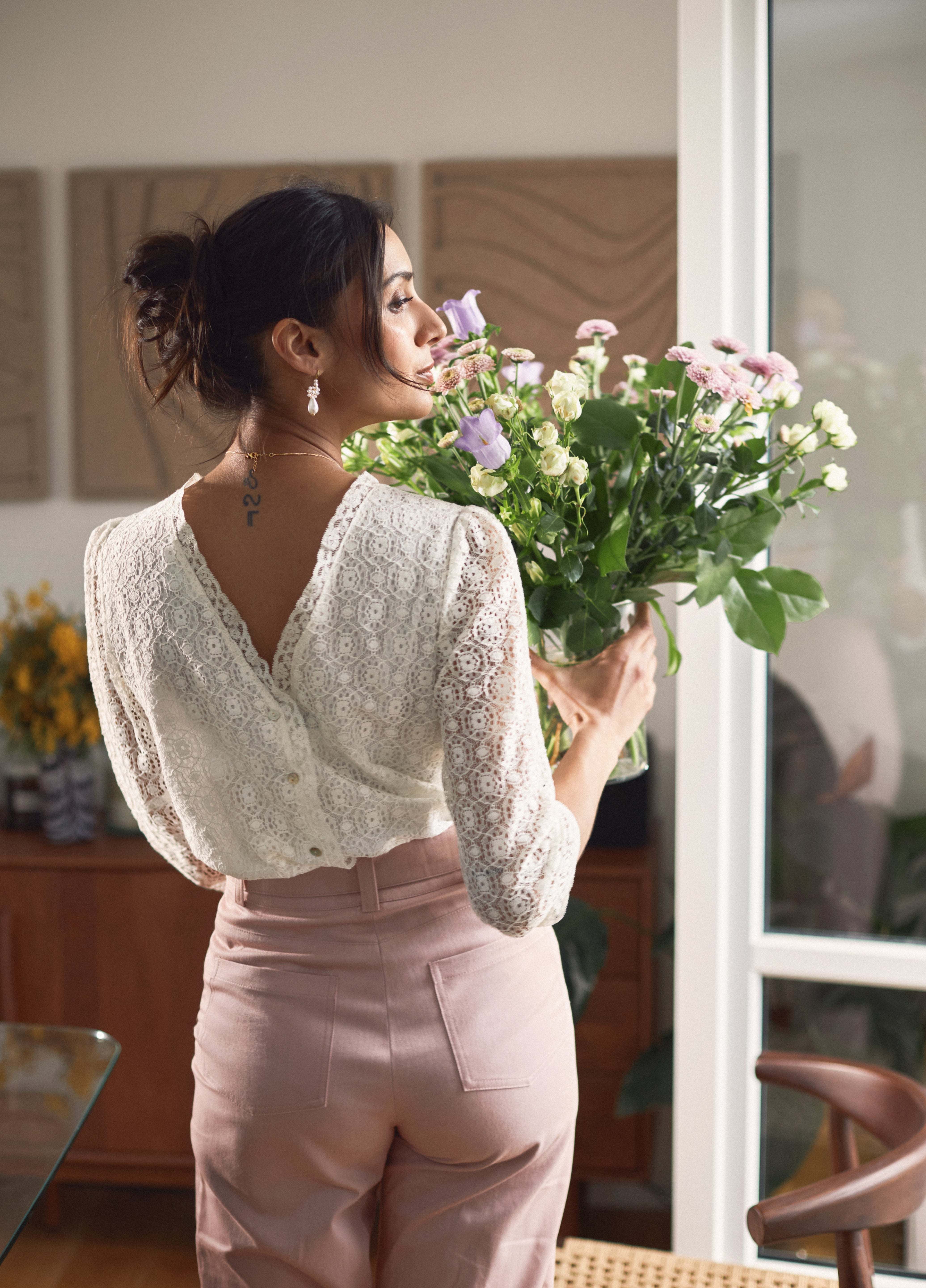Marina Lace Blouse — Svetlana K Paris - Ariane Delarue Lingerie