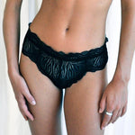 Mathilde Panty: Modern Elegance in Graphic Lace - Ariane Delarue Lingerie