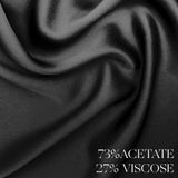 Satin Silk Short Slip Dress in Black - Ariane Delarue Lingerie