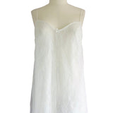 Babydoll nightdress in white with all-over lace top layer - Ariane Delarue Lingerie