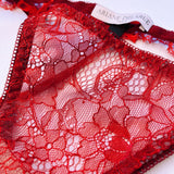 French lace thong in red - Ariane Delarue Lingerie