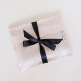 Powder Pink Satin Lingerie Pouch - Ariane Delarue Lingerie