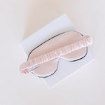 Sleep-Eye-mask in powder-pink satin - Ariane Delarue Lingerie